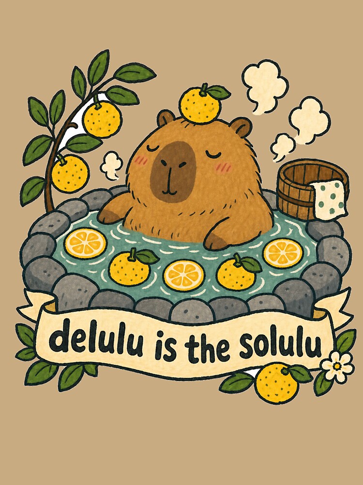 Delulu Is the Solulu Capybara by VisualArtsOasis