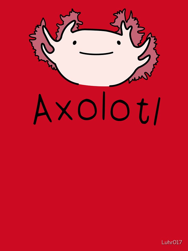 Cute Pink Axolotl Gift for Reptile and Amphibian Lovers by Luhr017