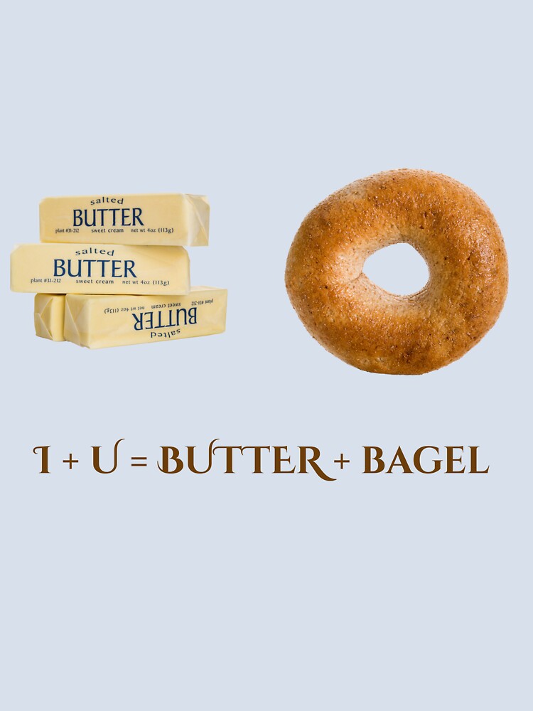 I + U = Butterbagel by PetraShape