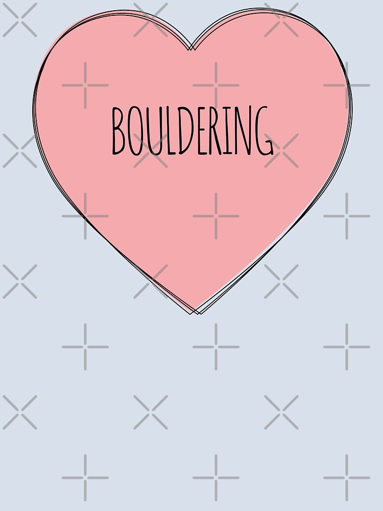 I Heart Bouldering Pink by MaryAller