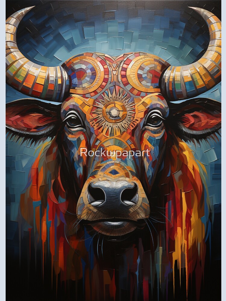 African buffalo Art by Rockwpapart