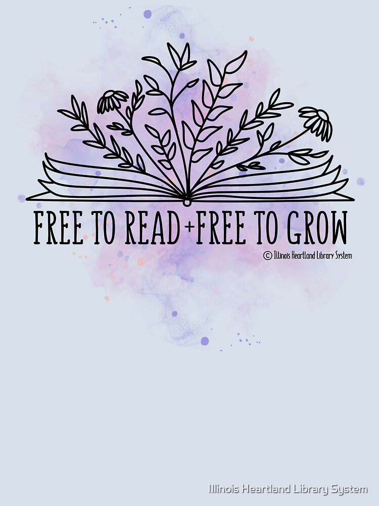 Free to read, free to grow (light backgrounds) by Illinois Heartland Library System