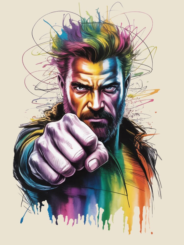 Colorful Front Portrait: Color Explosion by E4ST-INDUSTRIES