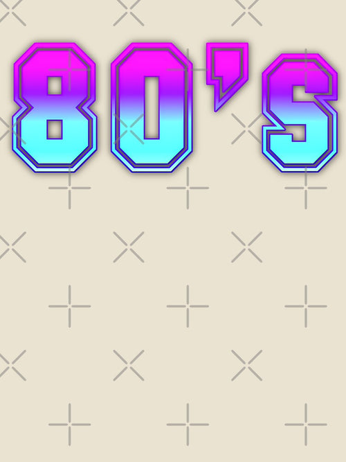 80’s Neon Typography by NNAANN