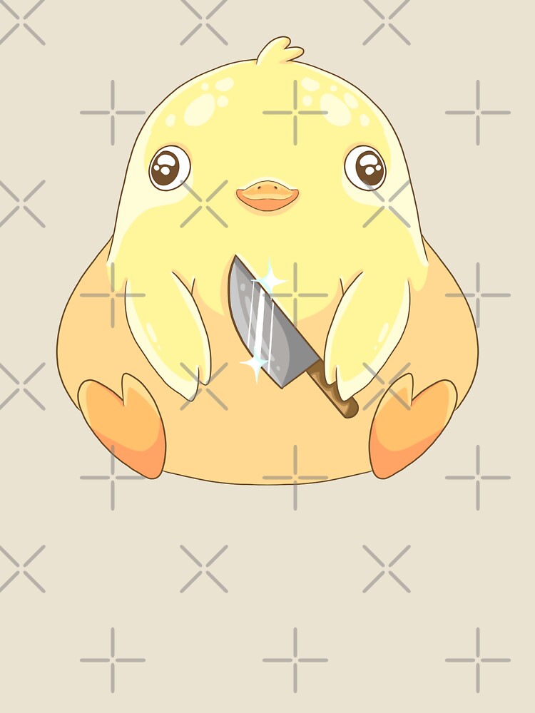 Chubby Duck with Knife by Art_with_Honesty