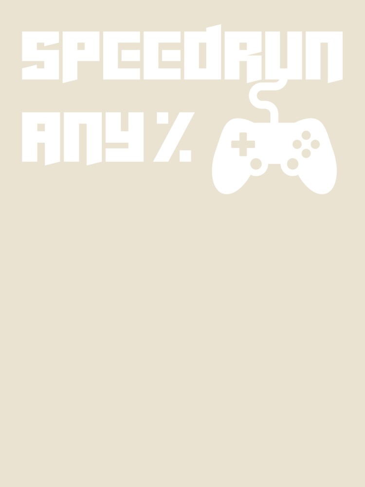Speedrun Any% Controller – Gamer Quote Icon Design by PHRASEandSTYLE