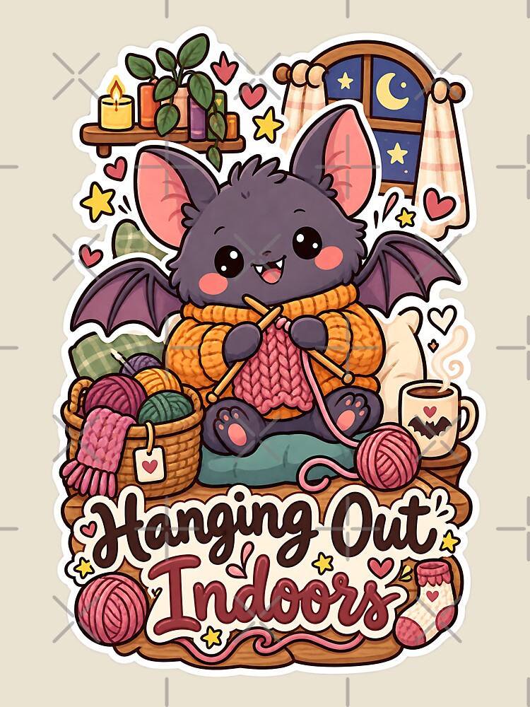 Bat Sweater Knitting Circle by Thai Vibe Studio