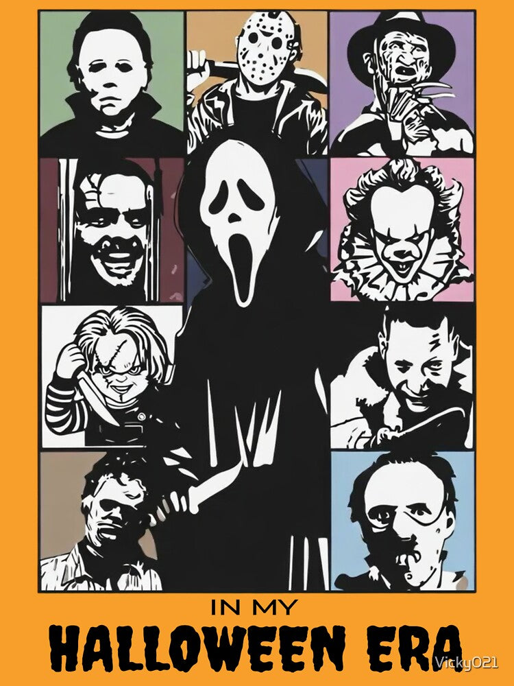 In My Halloween Era - Horror Villains Collage by Vicky021