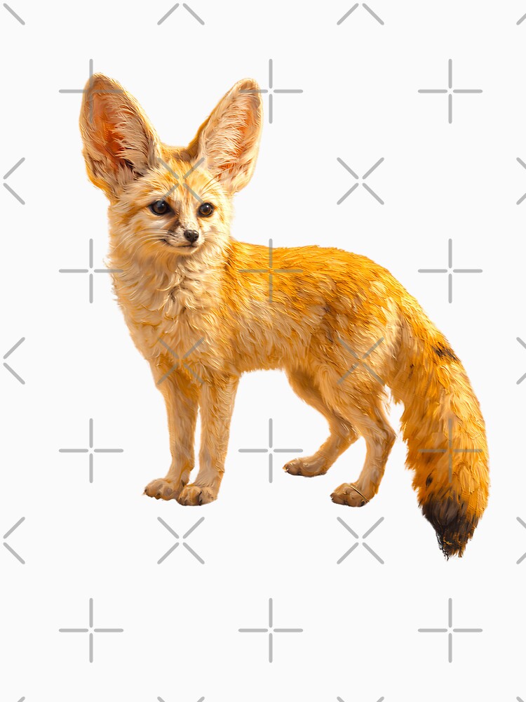 Fennec Fox T-Shirt - Desert Animal Tee - Impressionist Wildlife Shirt by Art Lea