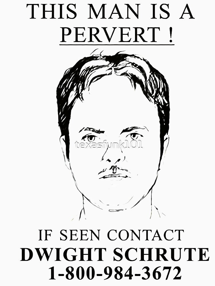 The Office: Dwight Schrute Suspected Pervert by texasfunk101