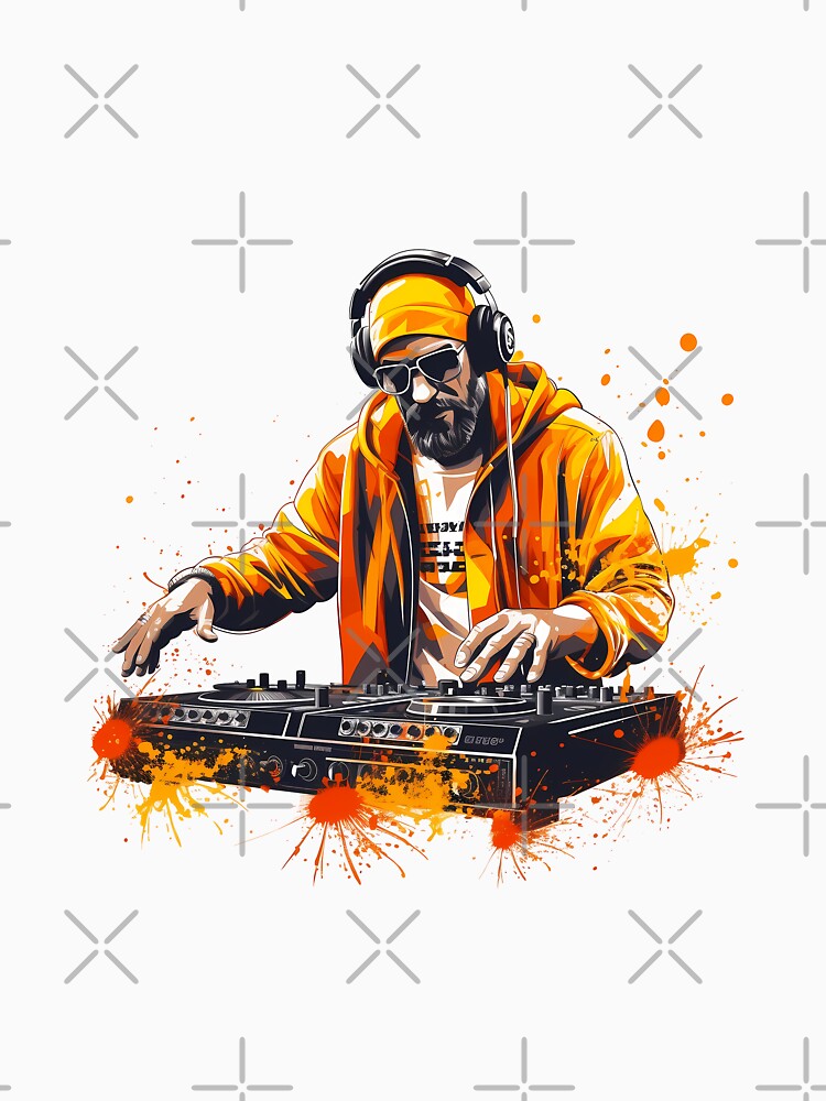 Fashion DJs in Vibrant Graffiti Art by NegarinFashions