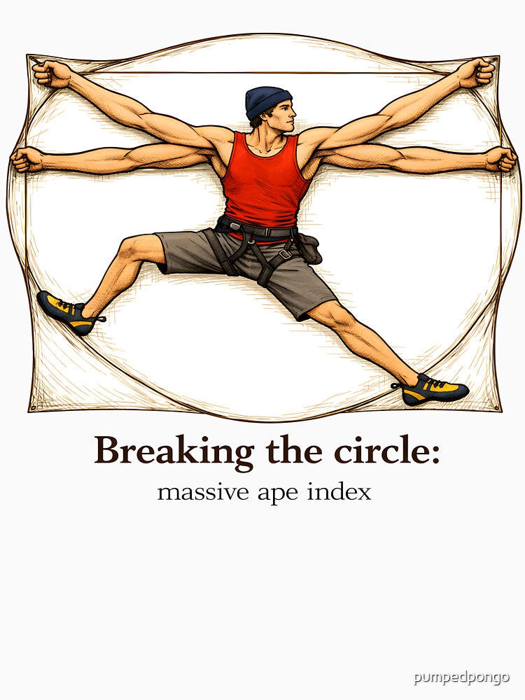 Vitruvian climber - massive ape index by pumpedpongo