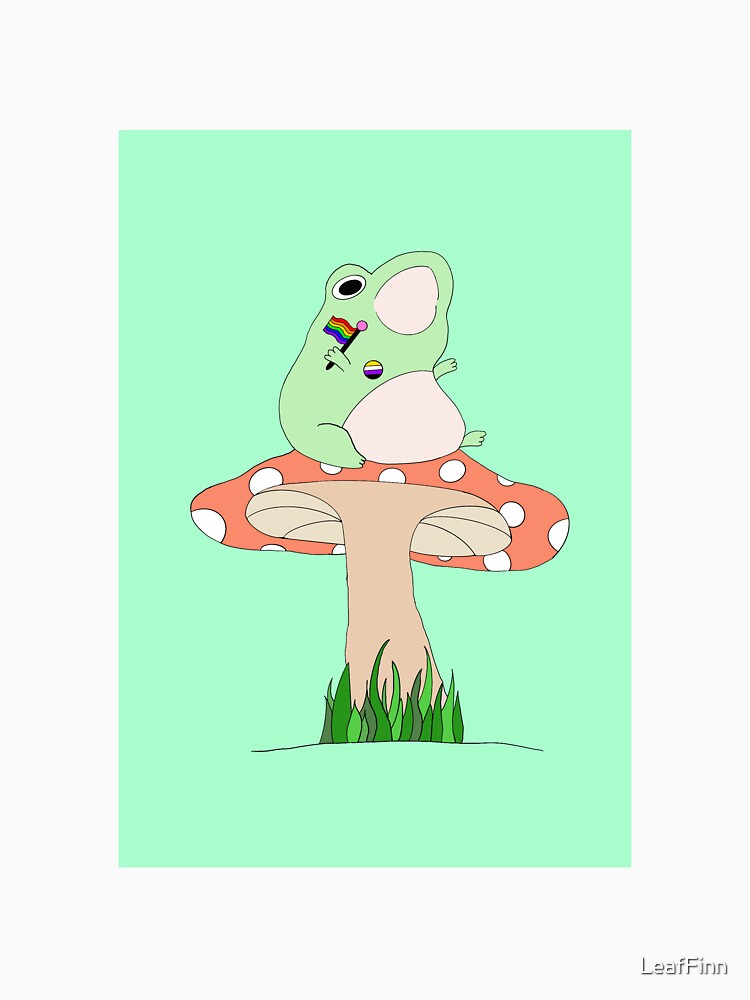 Frog on Mushroom by LeafFinn