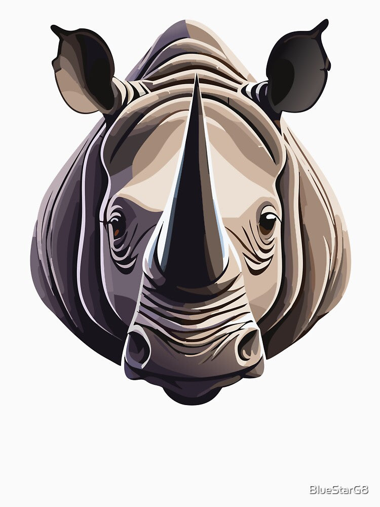 Rhino Portrait by BlueStarG8