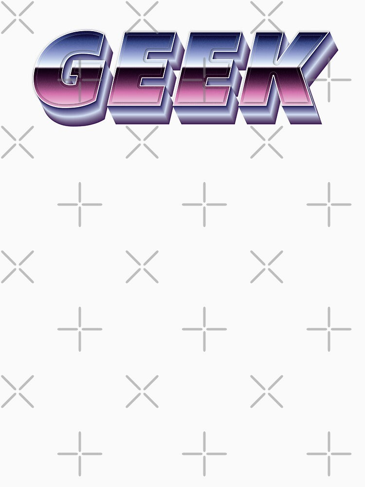 Geek - 80s Neon by Whimsical  Thinker