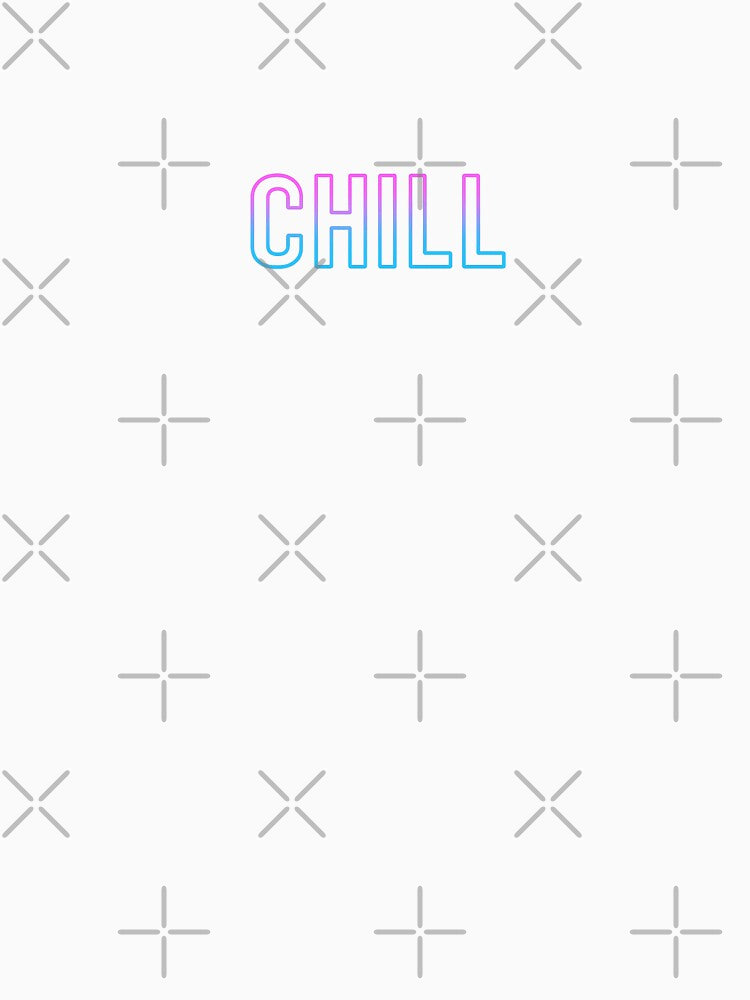 Retro Neon Text ‘CHILL’ by Le Grand Requin