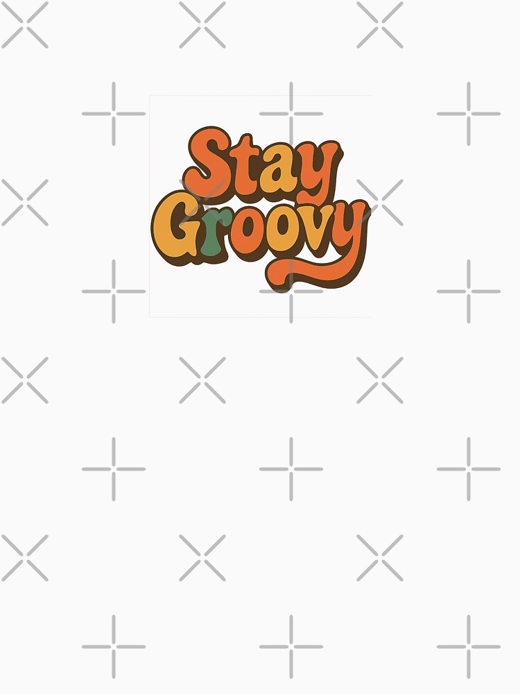 Retro Wavy "Stay Groovy" Lettering by Le Grand Requin