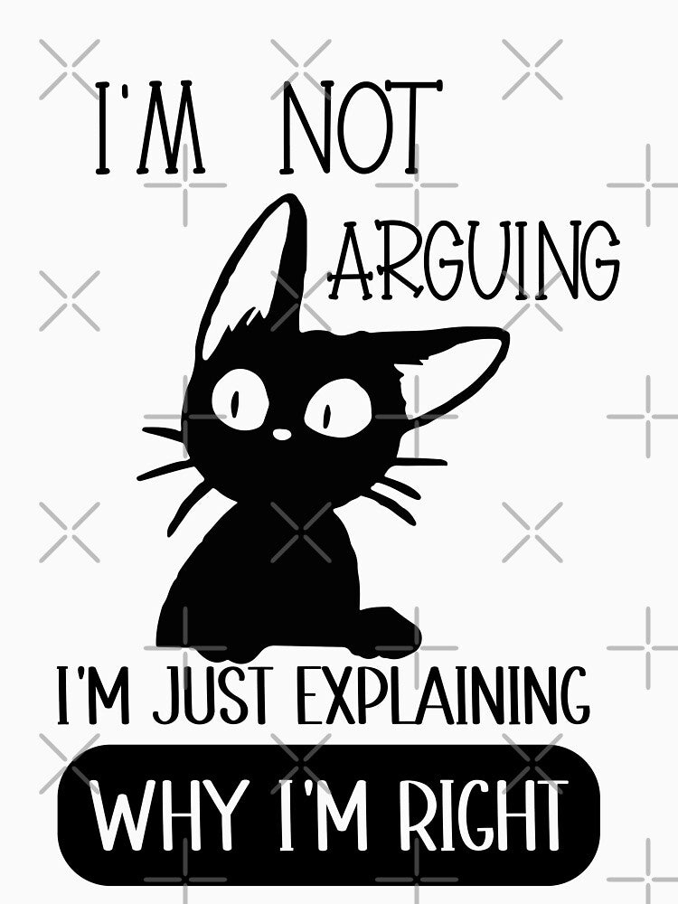 Im Not Arguing Im Just Explaining Why Im Right by HopeeART