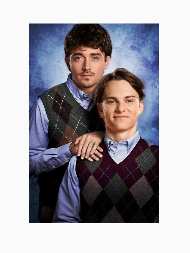 charles leclerc and oscar piastri stepbrothers meme f1 by jessbuttigiegg