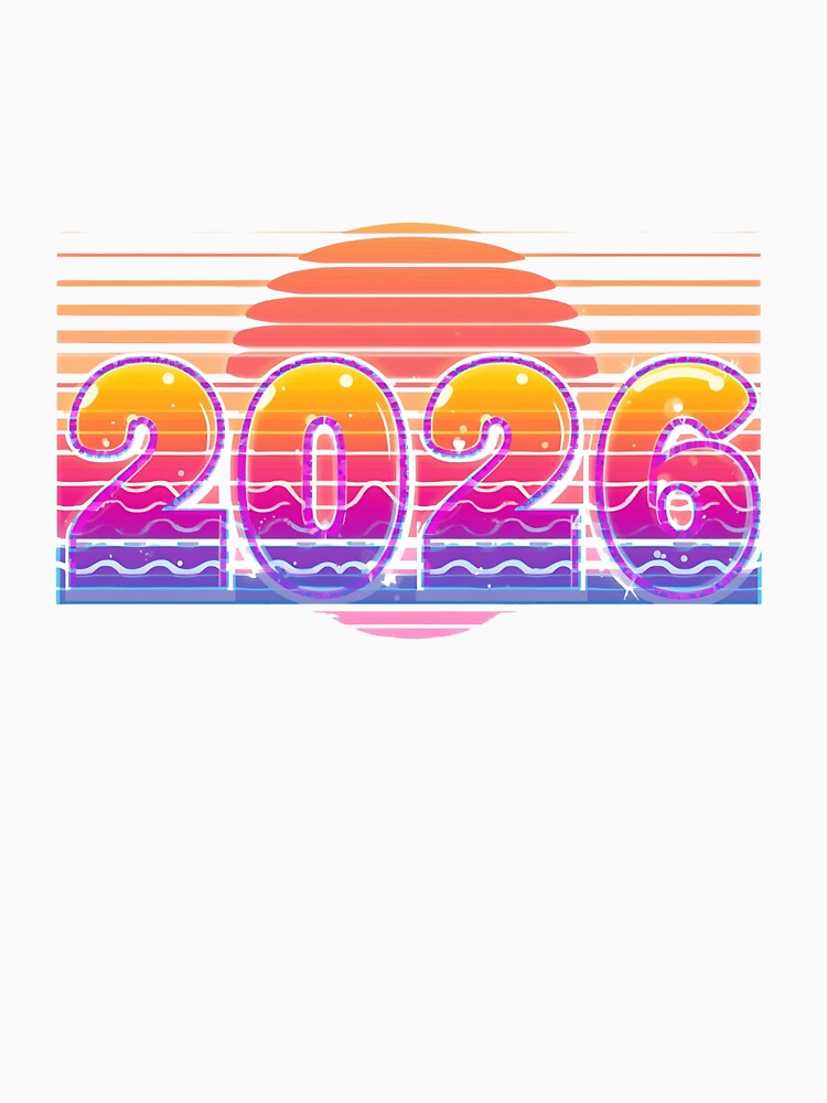 2026 Funky Retro Illustration – Sunset Stripes Edition by catcurio