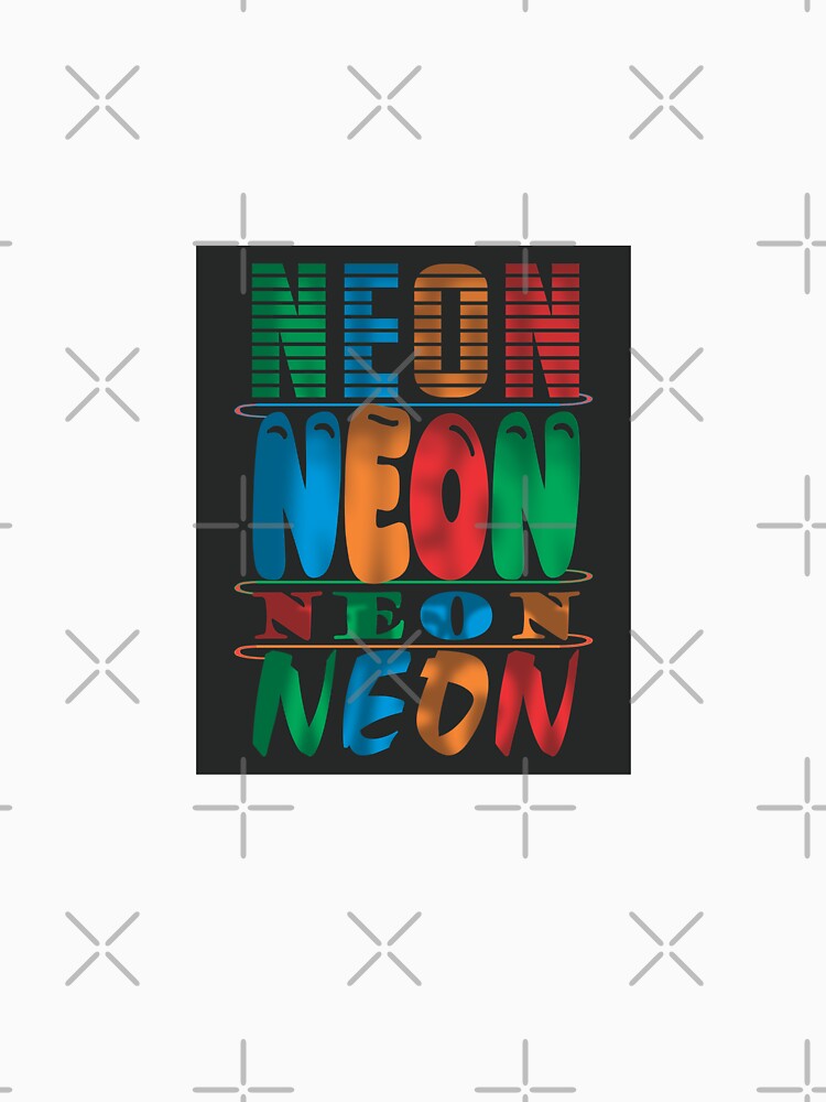 A retro reminder of bright neon days by ArtGMerch