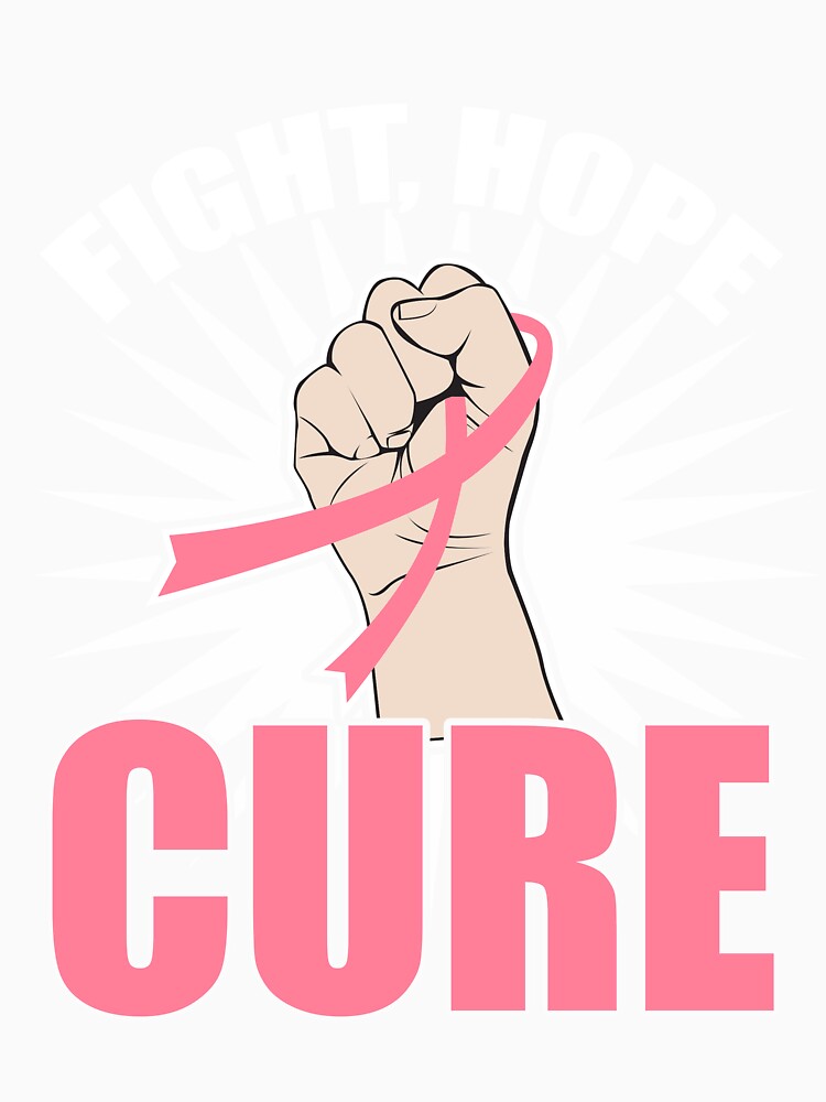 Fight Hope Cure Breast Cancer Awareness T-Shirt by AllStarMerch