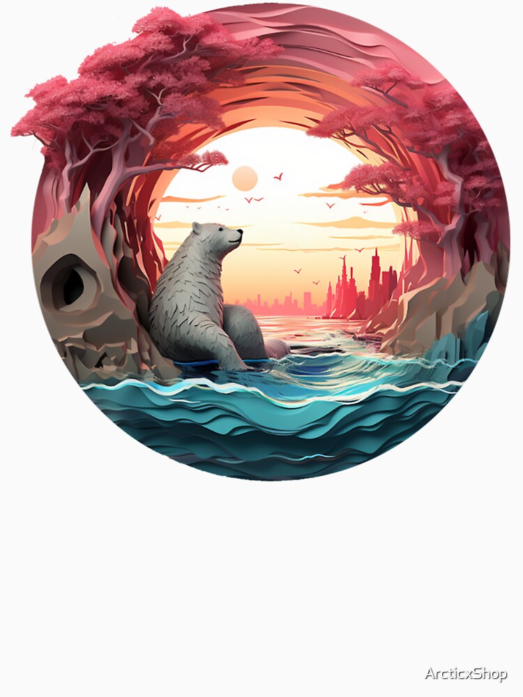 Vaporwave Polarbear by ArcticxShop