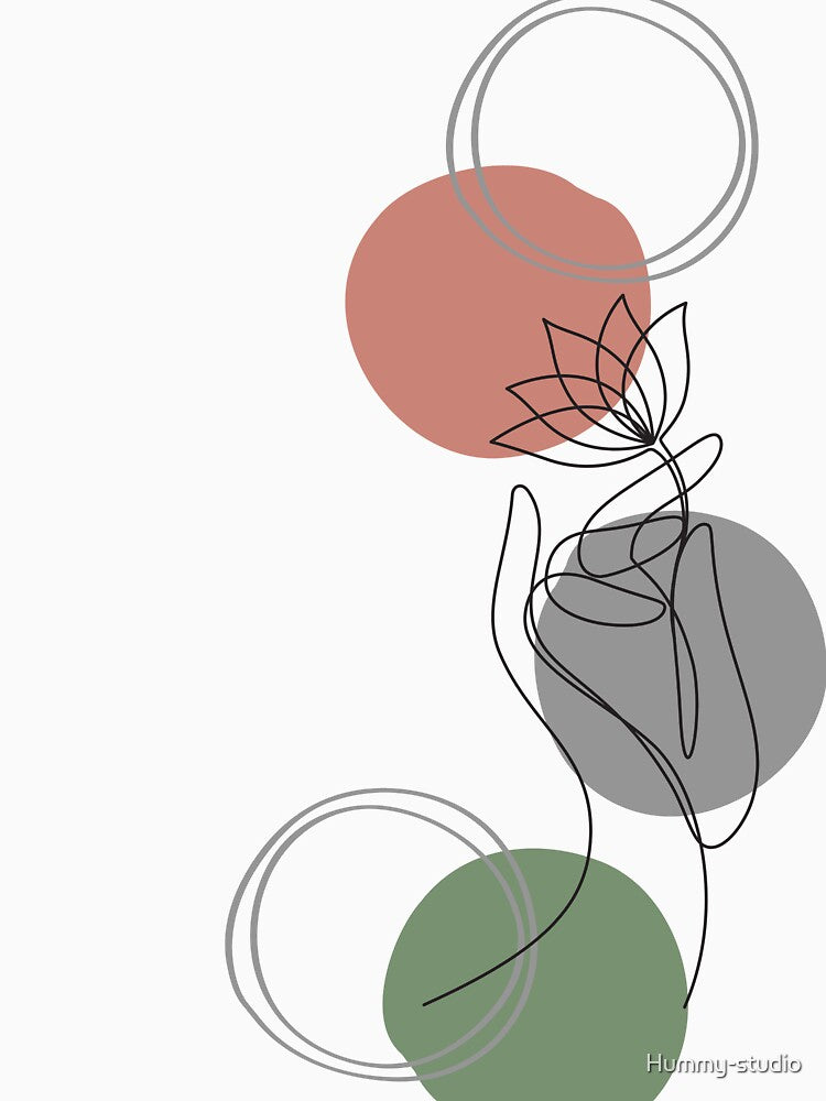 Abstract Floral Geometry Harmony by Hummy-studio