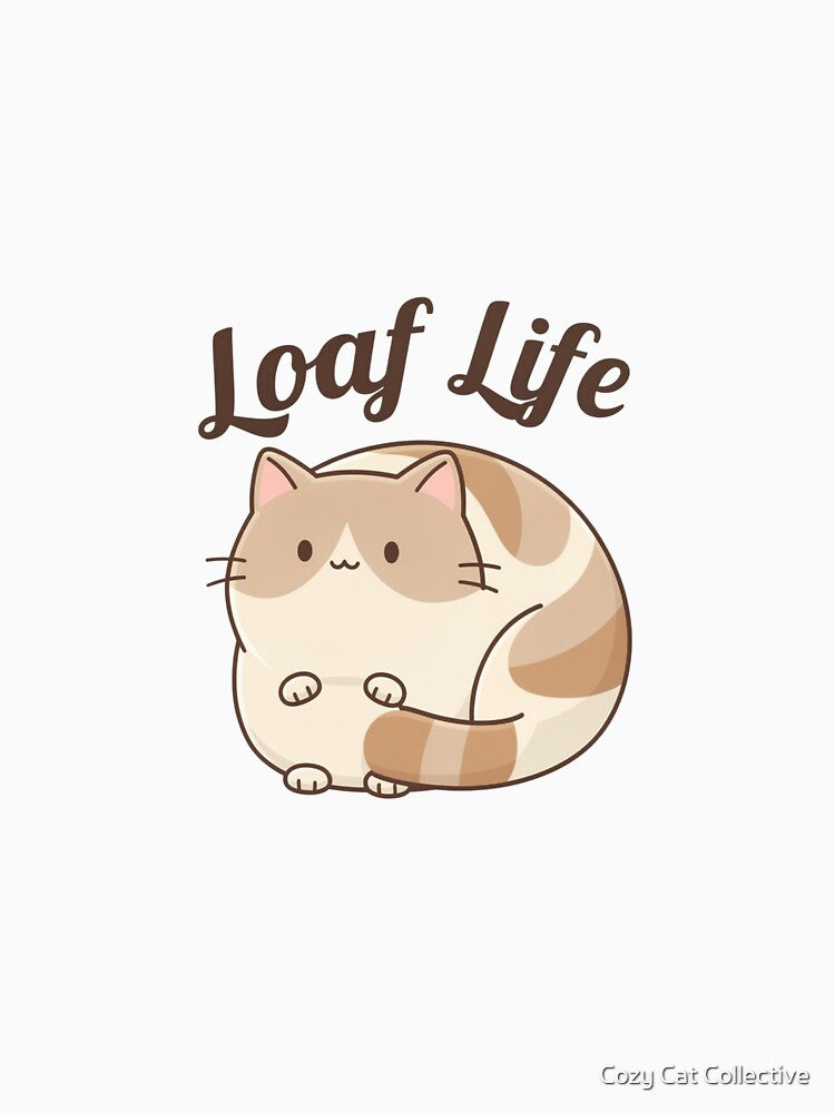 Loaf Life Cute Cat Shirt – Cozy Cat Loaf Aesthetic Tee for Cat Lovers by Cozy Cat Collective