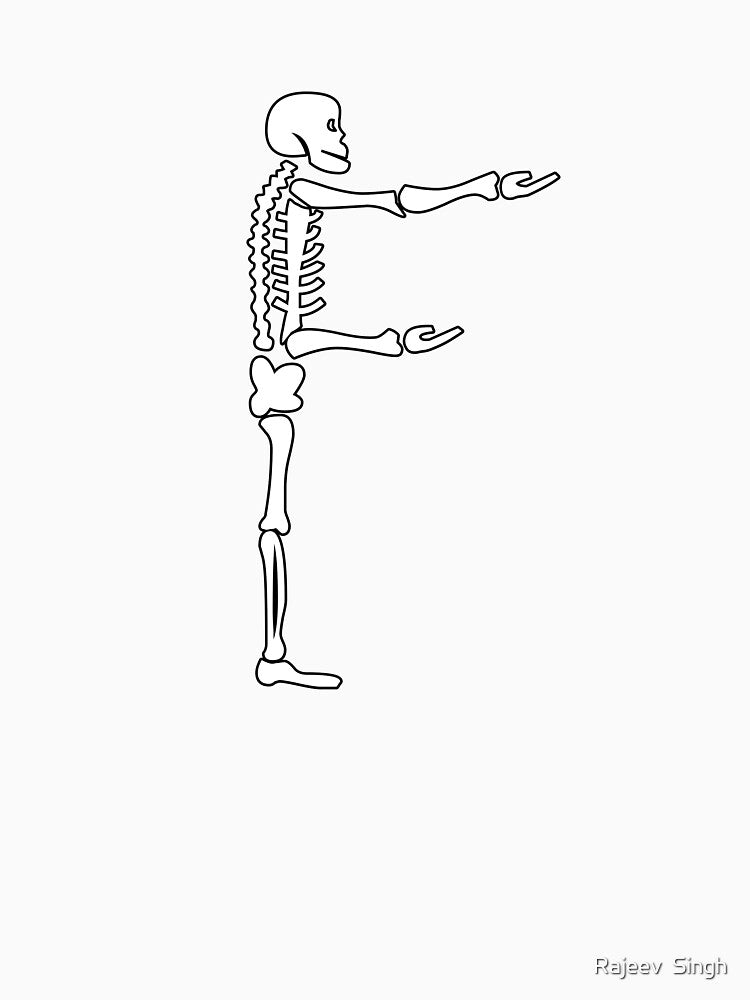 Skulls doing yoga initial monogram F by Rajeev  Singh