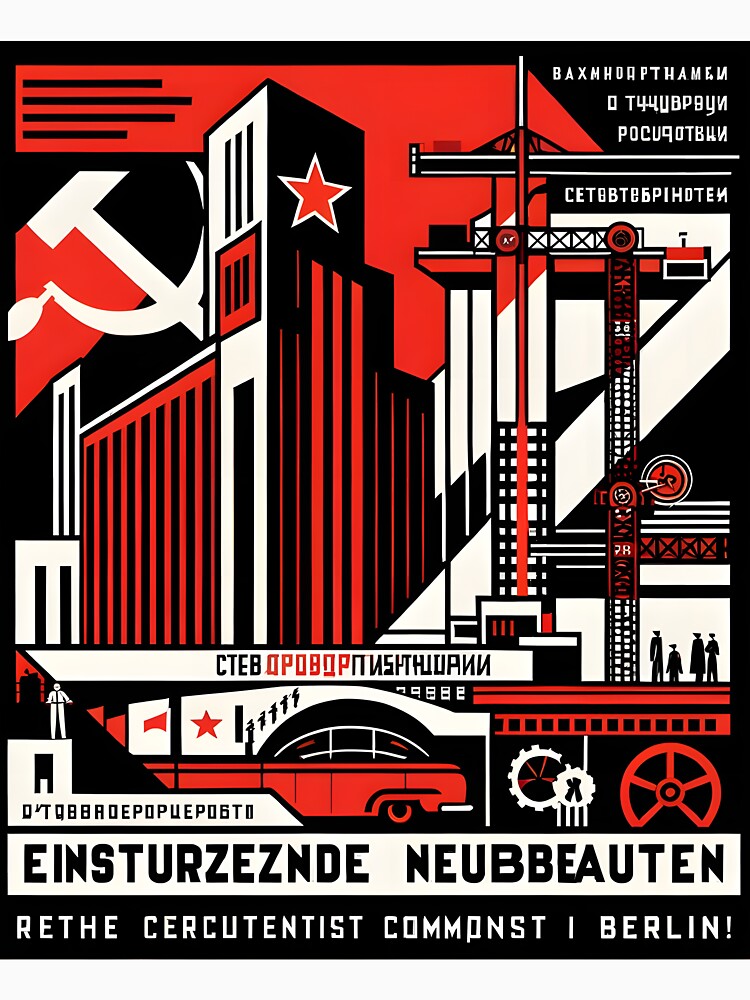 Einstürzende Neubauten 1950s Communist Poster V 3 by Sovietmovies