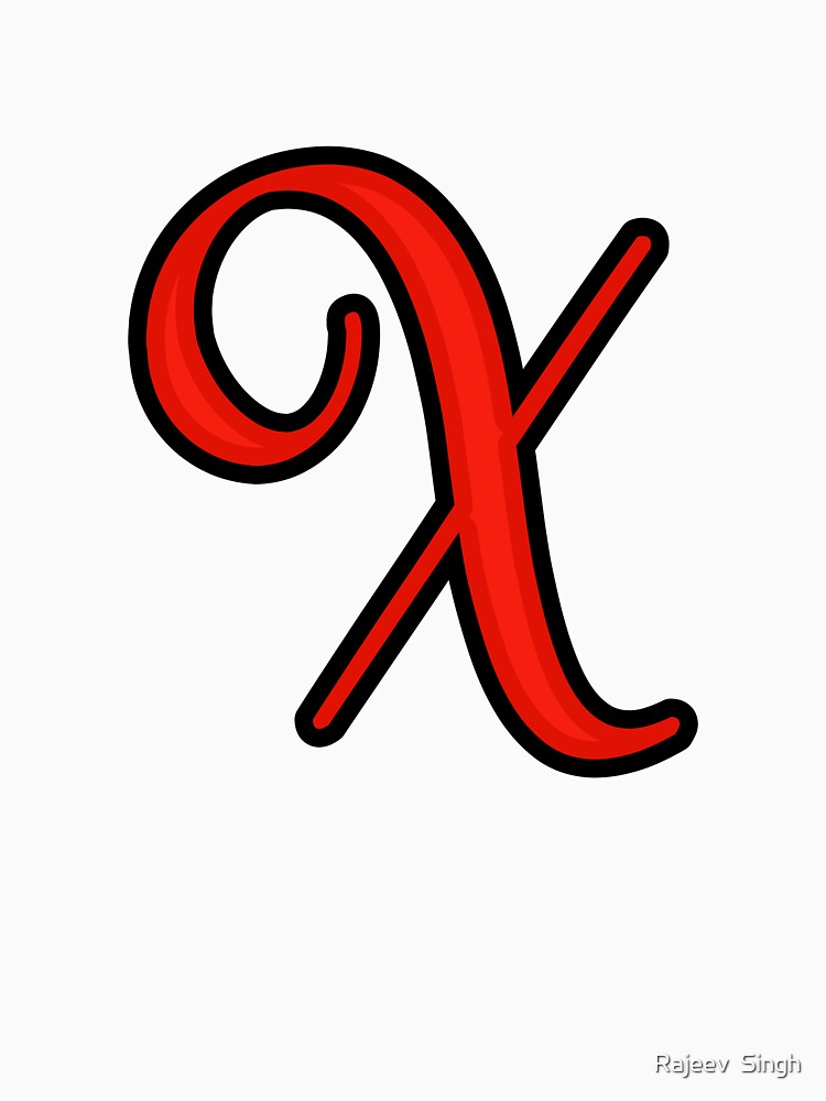 Initial Monogram X by Rajeev  Singh