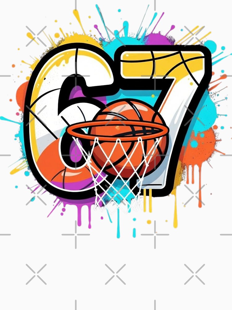 Gen Alpha Slang Kids 67 Basketball Ice Cream Drip by GrumpySableye