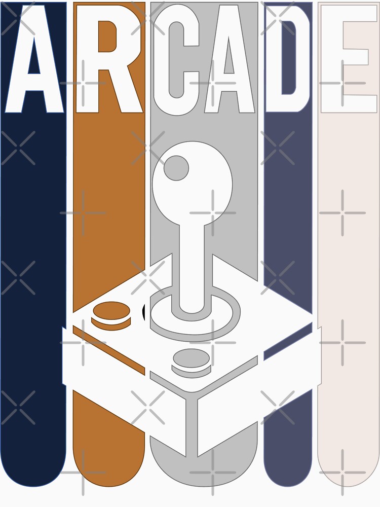 Arcade Forever | Retro Joystick Minimal Vector Art by LucasPresoto