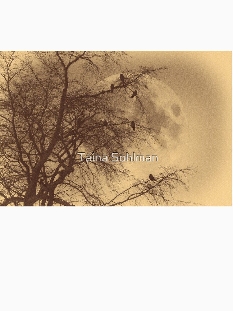 Crows against Full Moon by Taina Sohlman