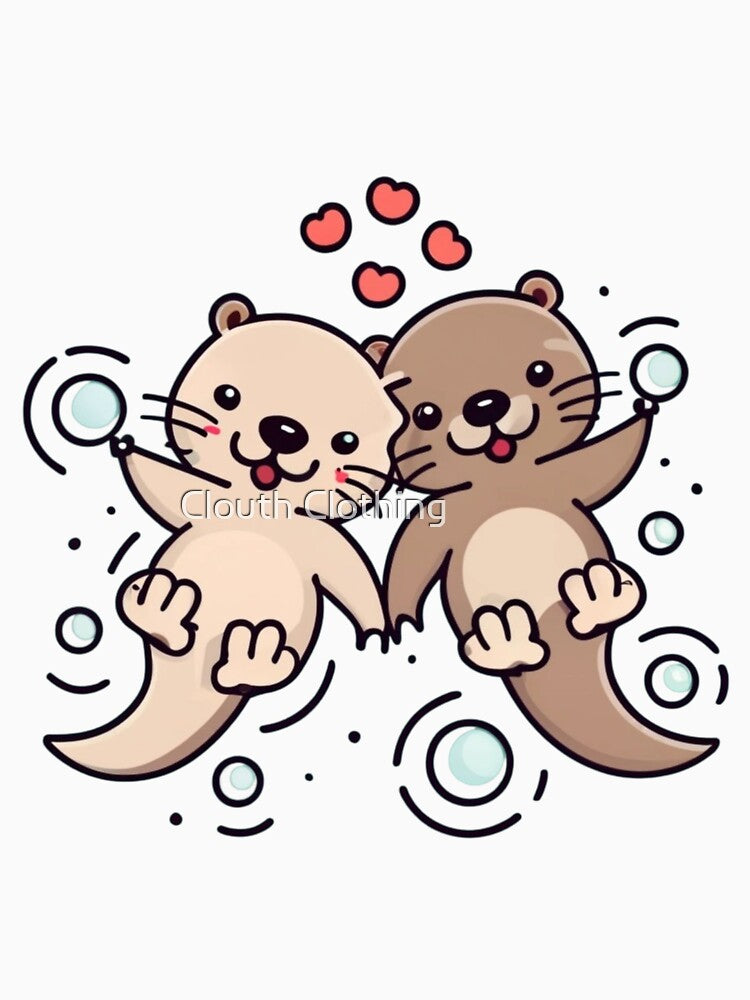 Significant Otters Otters Holding Hands by Clouth Clothing  ⭐⭐⭐⭐⭐