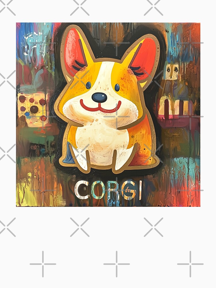 Corgi Series Star_Style A_001, dog animal funny cute T-Shirt shirt CorgiMANIA by aniMo Japan