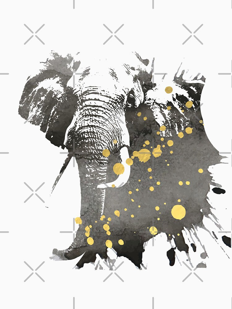 The African Elephant in watercolor by BossLadyNix