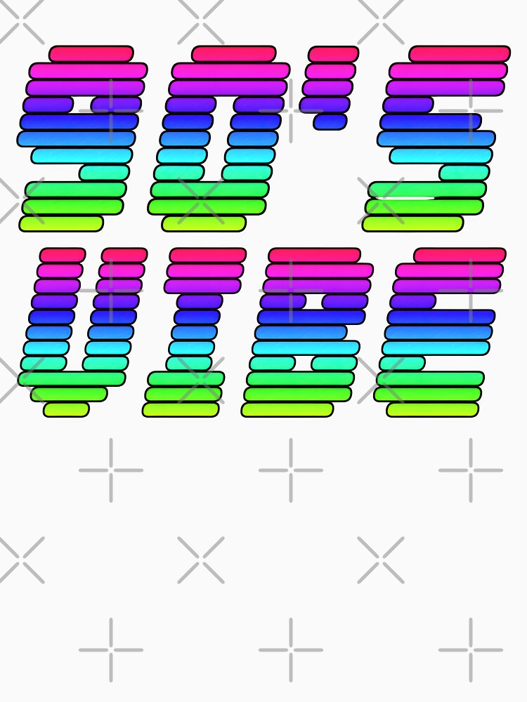 90s Neon Vibe Typography by NNAANN