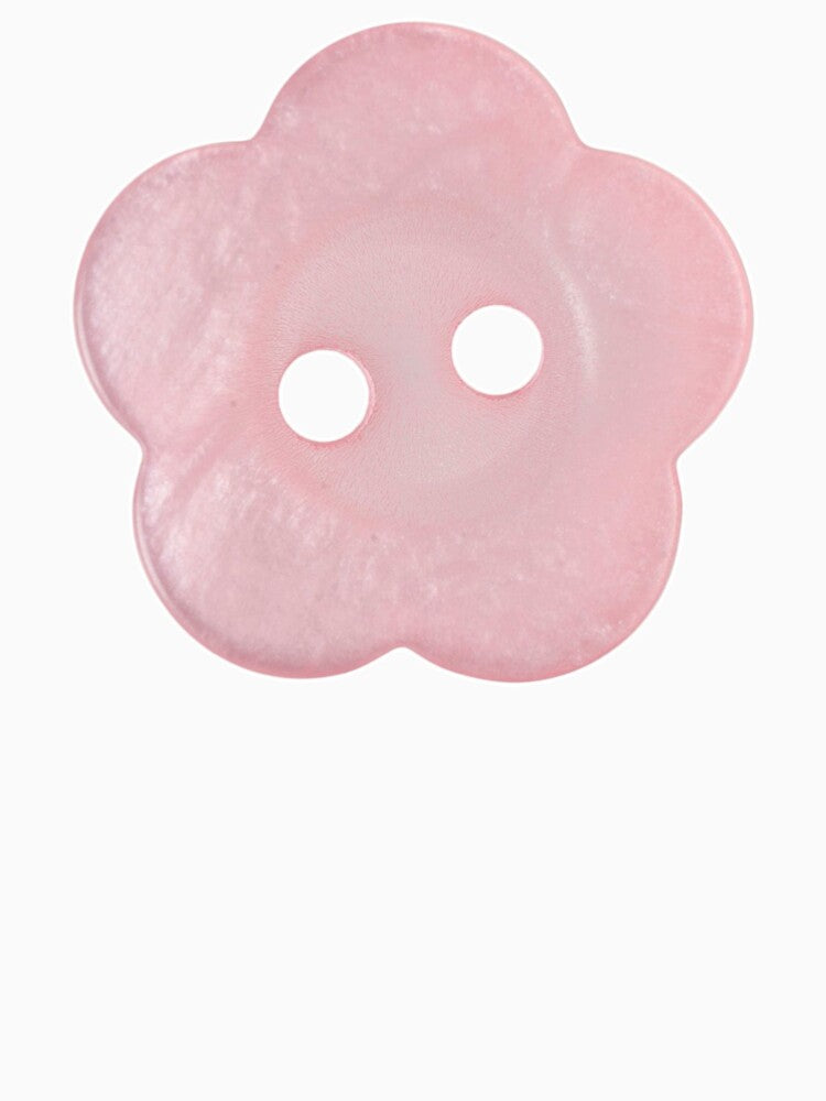 pink flower button by teethfairy