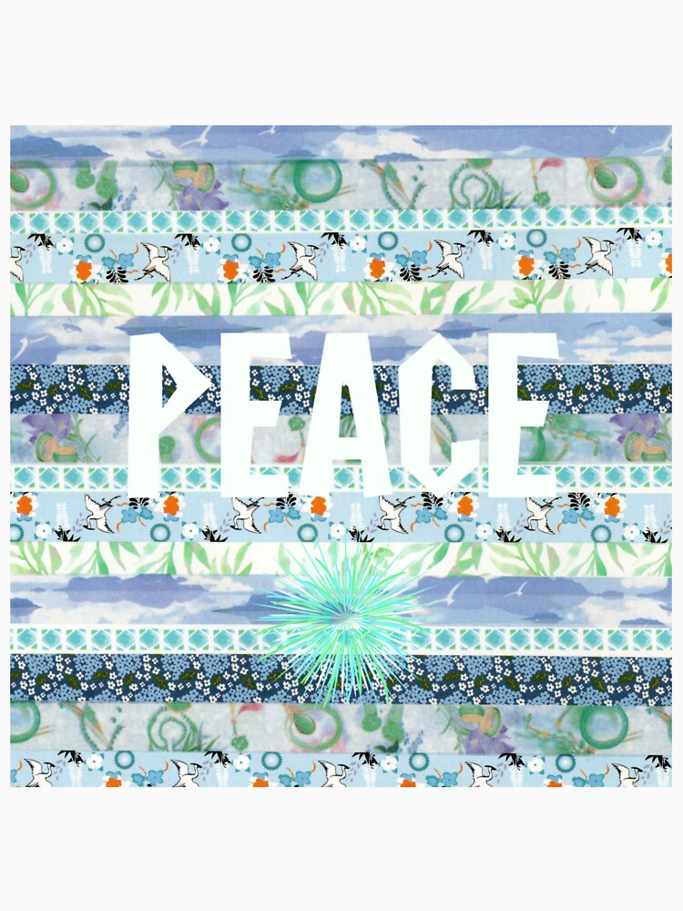 "Peace" in blues by TabbysShop