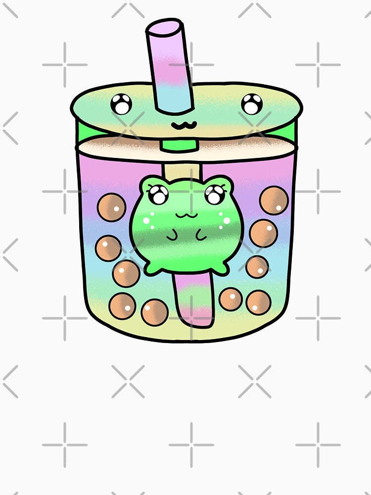 Pink Kawaii cute boba tea lover by Quacktails