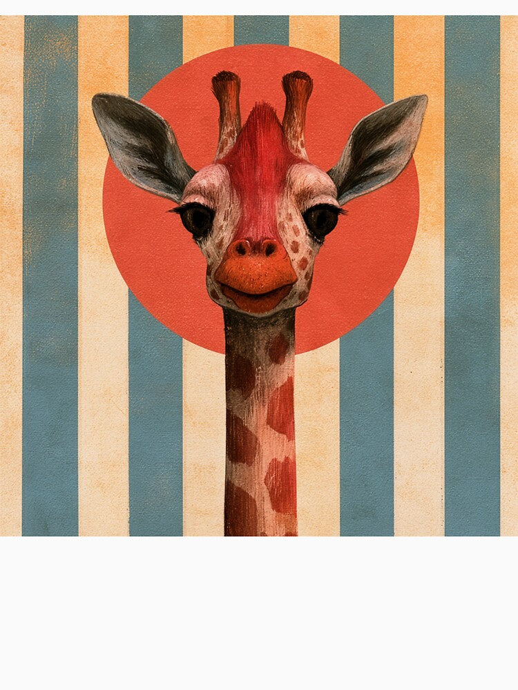 retro giraffe stripes by The Retro Stop