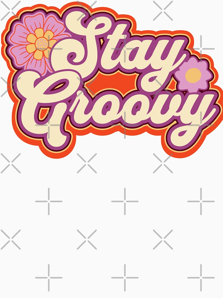 Stay Groovy Retro Art by Mariana Piana