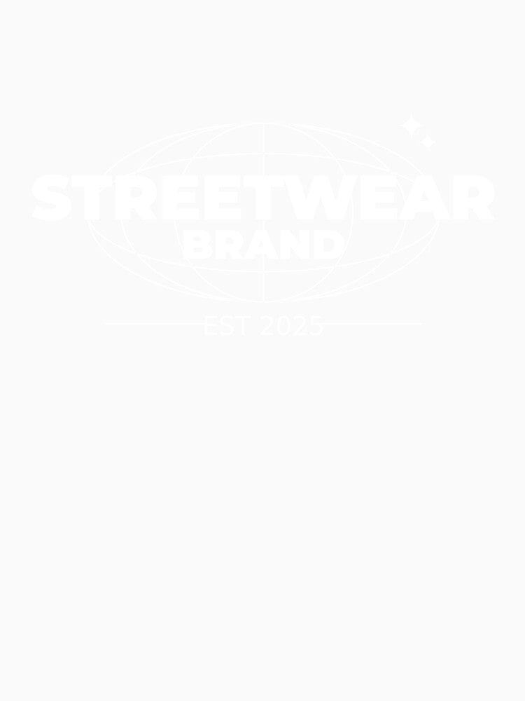 Streetwear Brand Est 2025 Globe Grid Minimal Bold Urban Street Fashion Art by DERA RAY