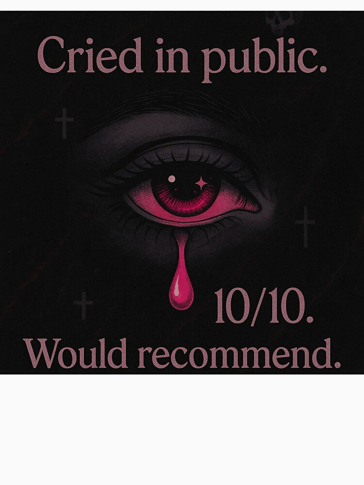 Cried in Public – E-Girl Sadcore Aesthetic Shirt by Elfonso