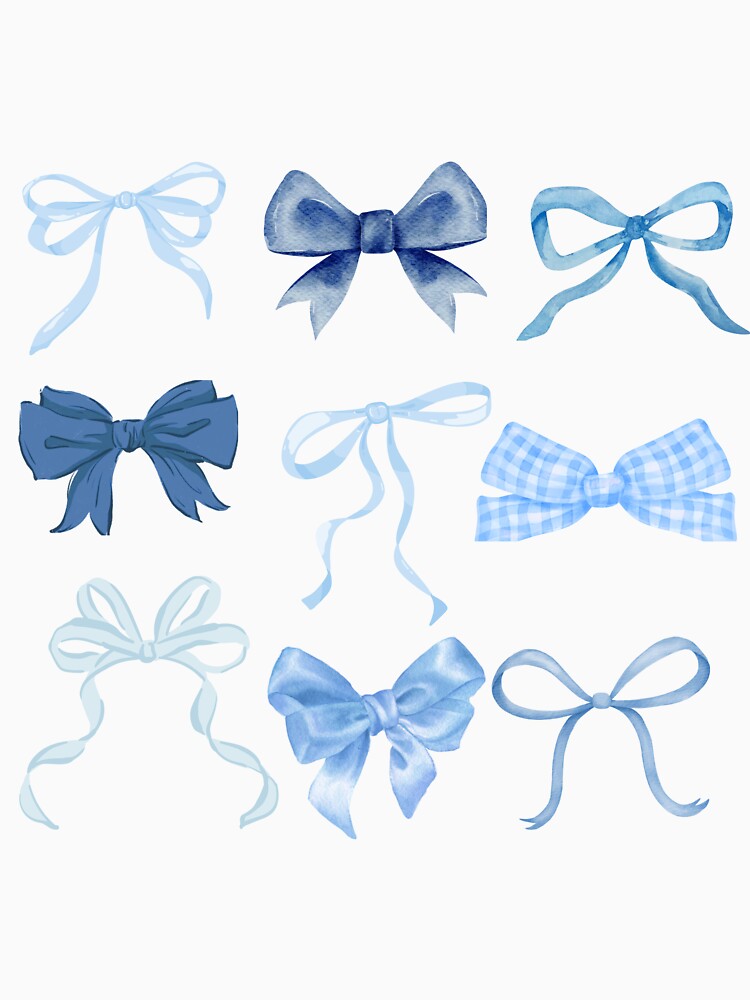 Cute coquette blue bow by R.F Designs