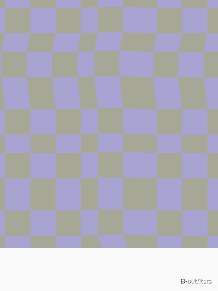 gray and pastel blue checkered pattern by B-outfiters