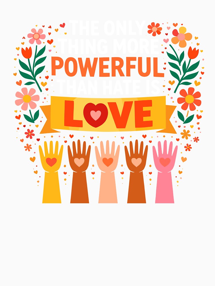 The Only Thing More Powerful Than Hate is Love by VibeWear2026