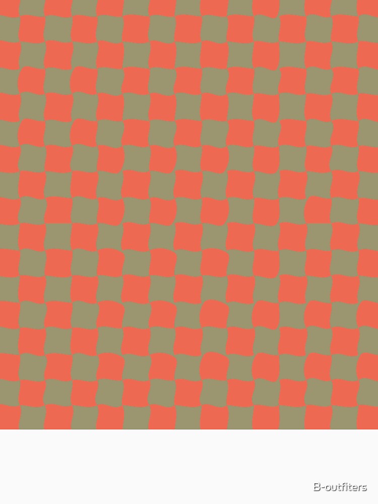 Green & orange checkered pattern by B-outfiters